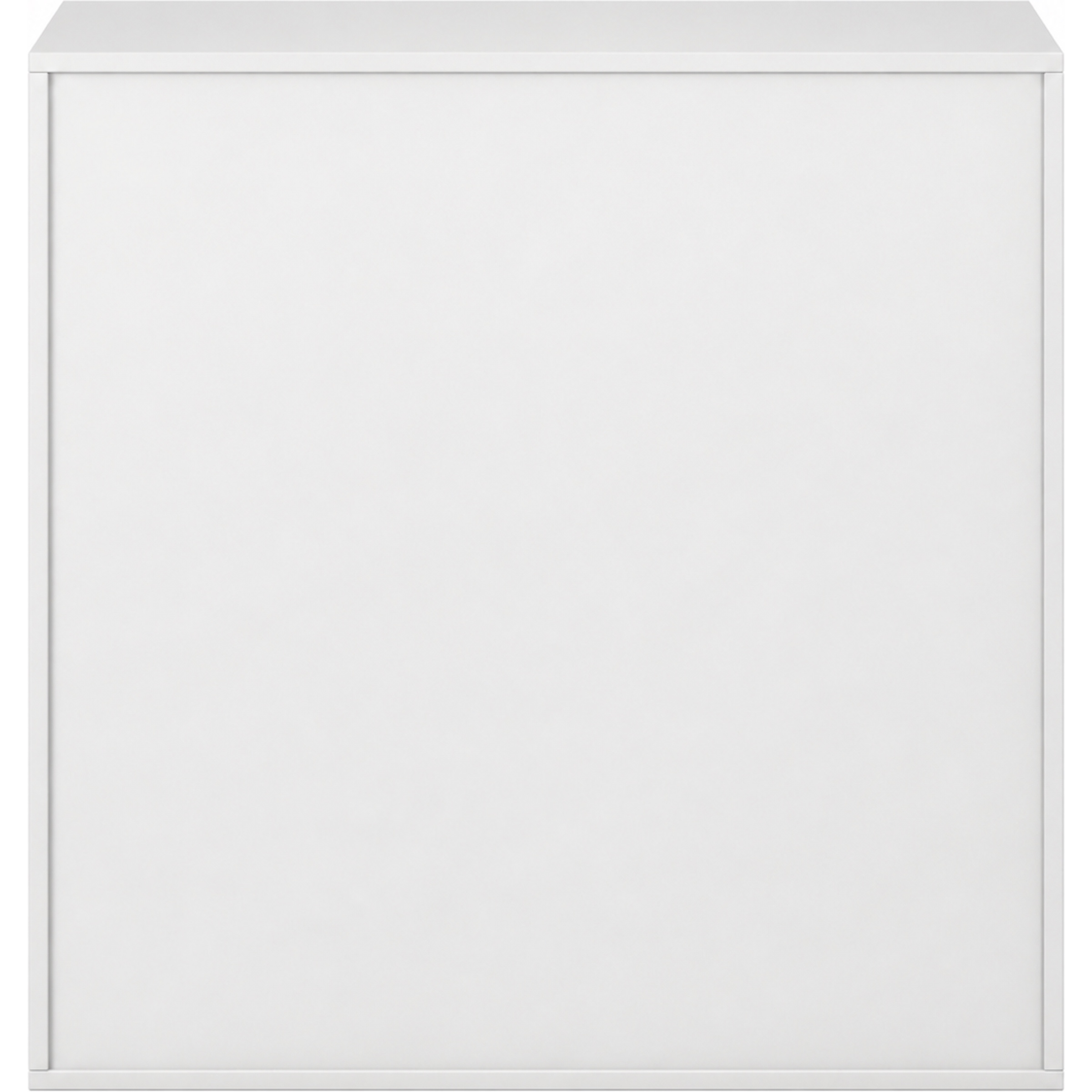 Pureo Schappenkast open decor B 100 x H 100 x D 60 cm in wit – aanzicht 3