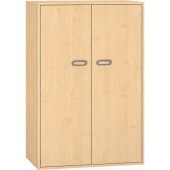 Pureo Kast met dubbele deur decor B 100 x H 150 x D 60 cm in ahorn