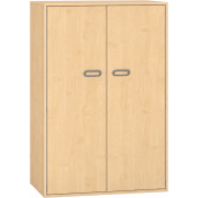 Pureo Kast met dubbele deur decor B 100 x H 150 x D 60 cm in ahorn
