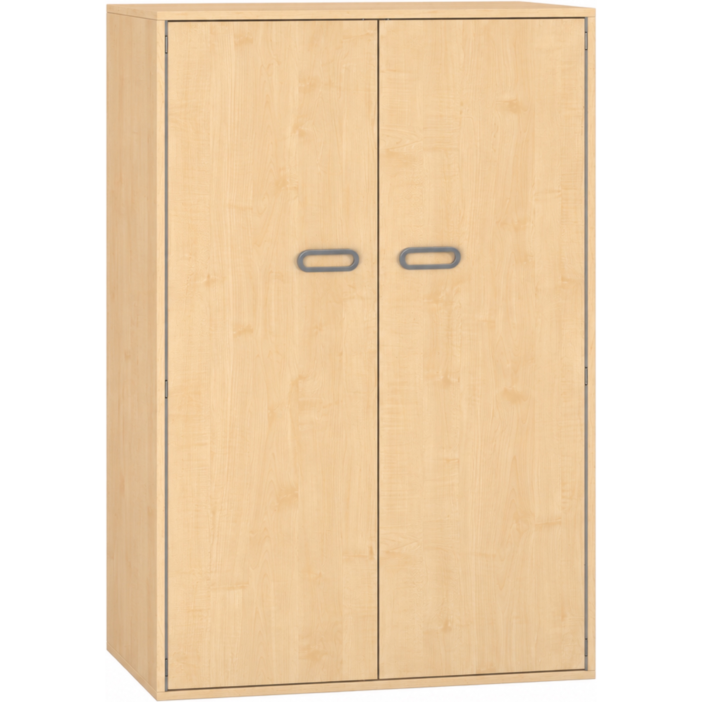 Pureo Kast met dubbele deur decor B 100 x H 150 x D 60 cm in ahorn
