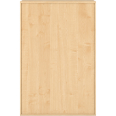 Pureo Kast met dubbele deur decor B 100 x H 150 x D 60 cm in ahorn – aanzicht 4