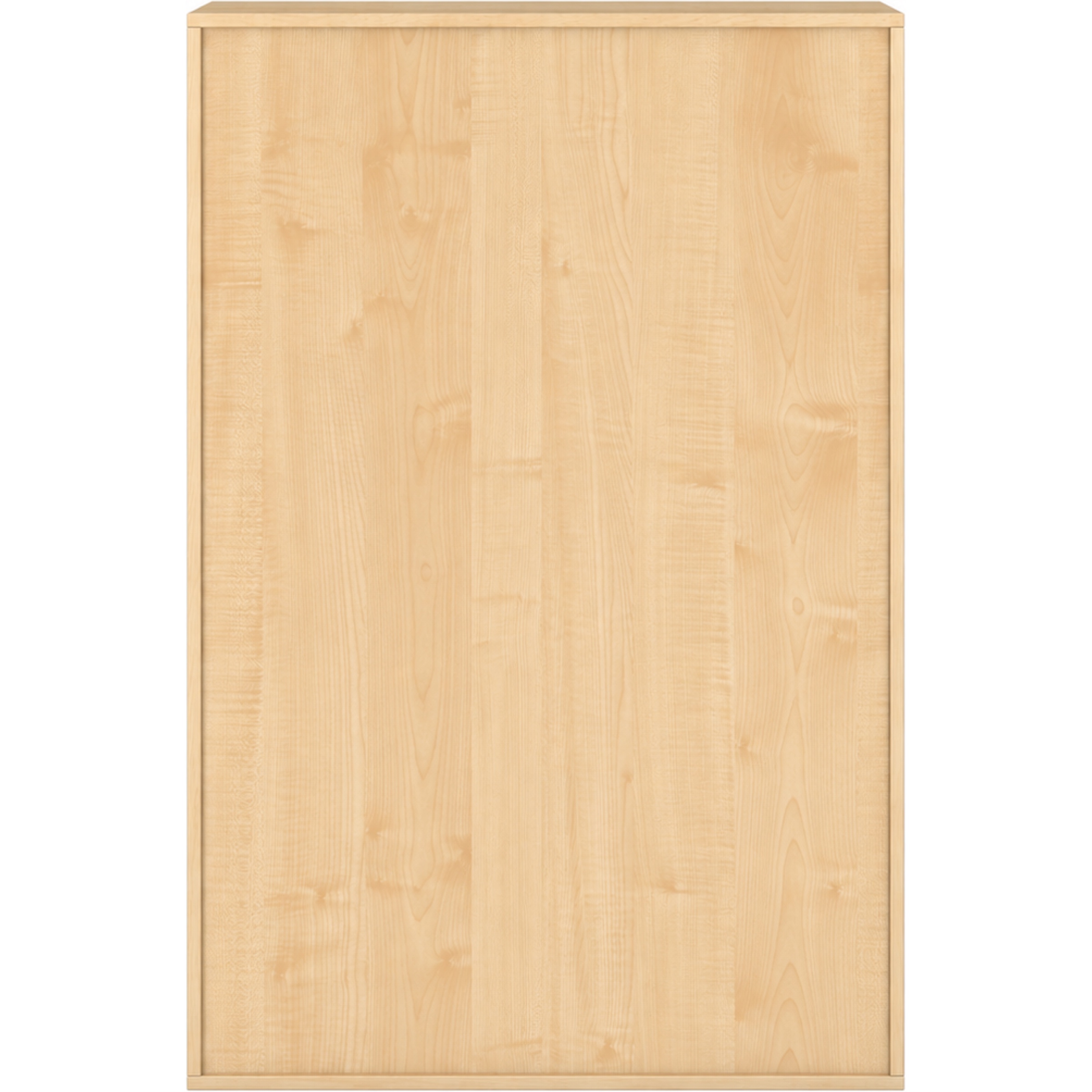Pureo Kast met dubbele deur decor B 100 x H 150 x D 60 cm in ahorn – aanzicht 4
