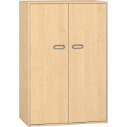 Pureo Materiaalkast met dubbele deur decor B 100 x H 150 x D 60 cm in ahorn