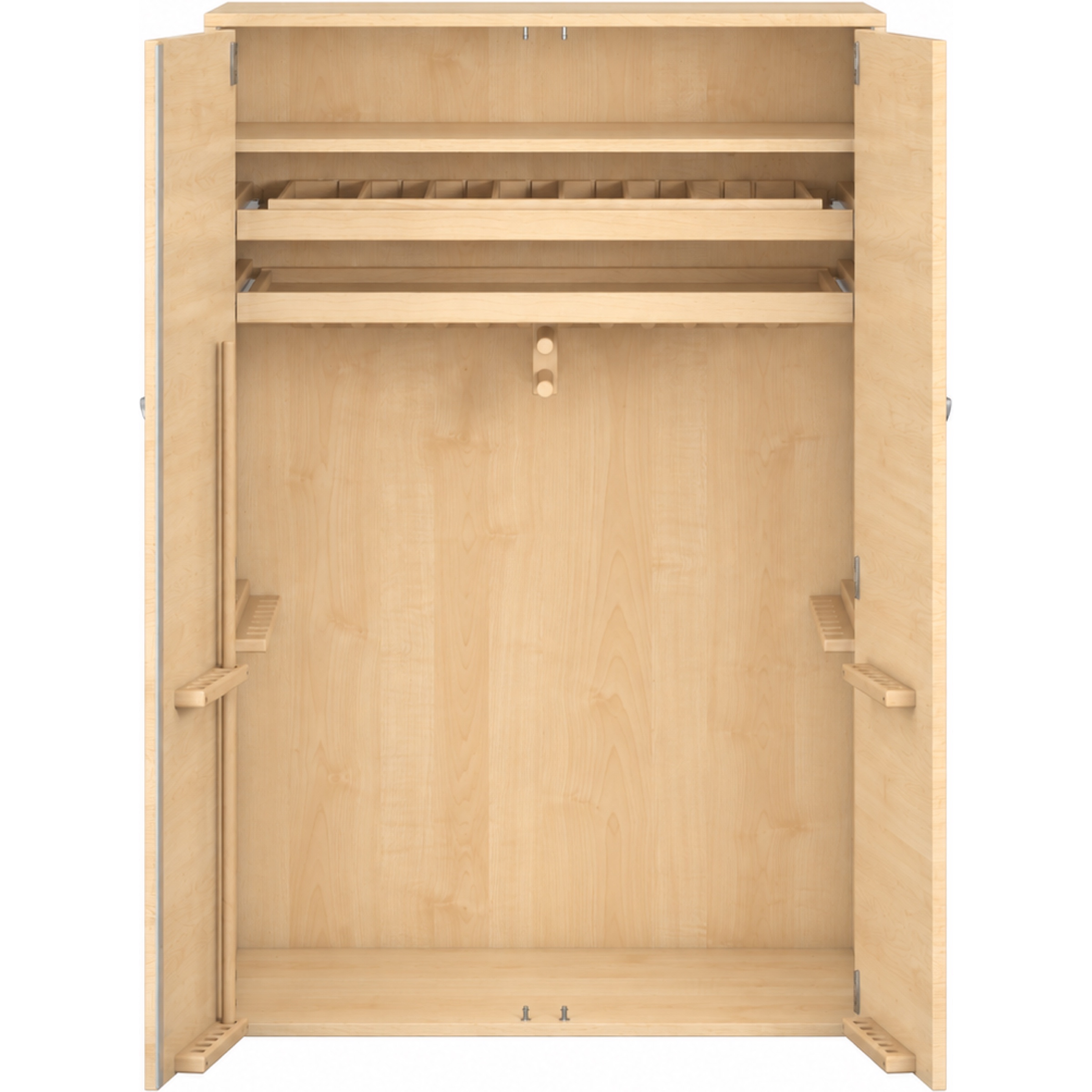Pureo Gymnastiek kast decor B 100 x H 150 x D 60 cm in ahorn – aanzicht 3