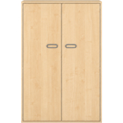 Pureo Puzzelkast decor B 100 x H 150 x D 60 cm in ahorn – aanzicht 2