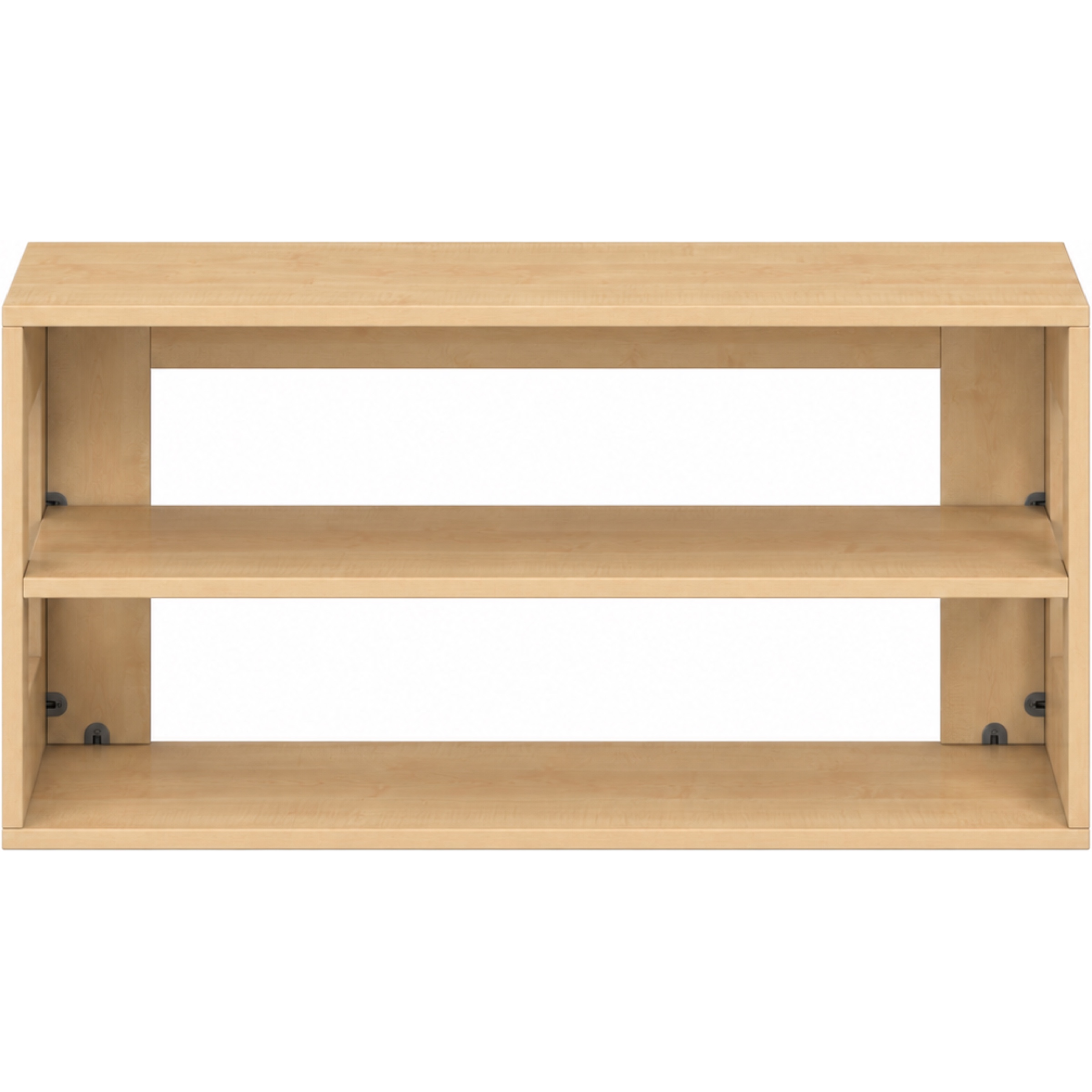 Pureo Kast open decor B 100 x H 50 x D 42 cm in ahorn – aanzicht 2