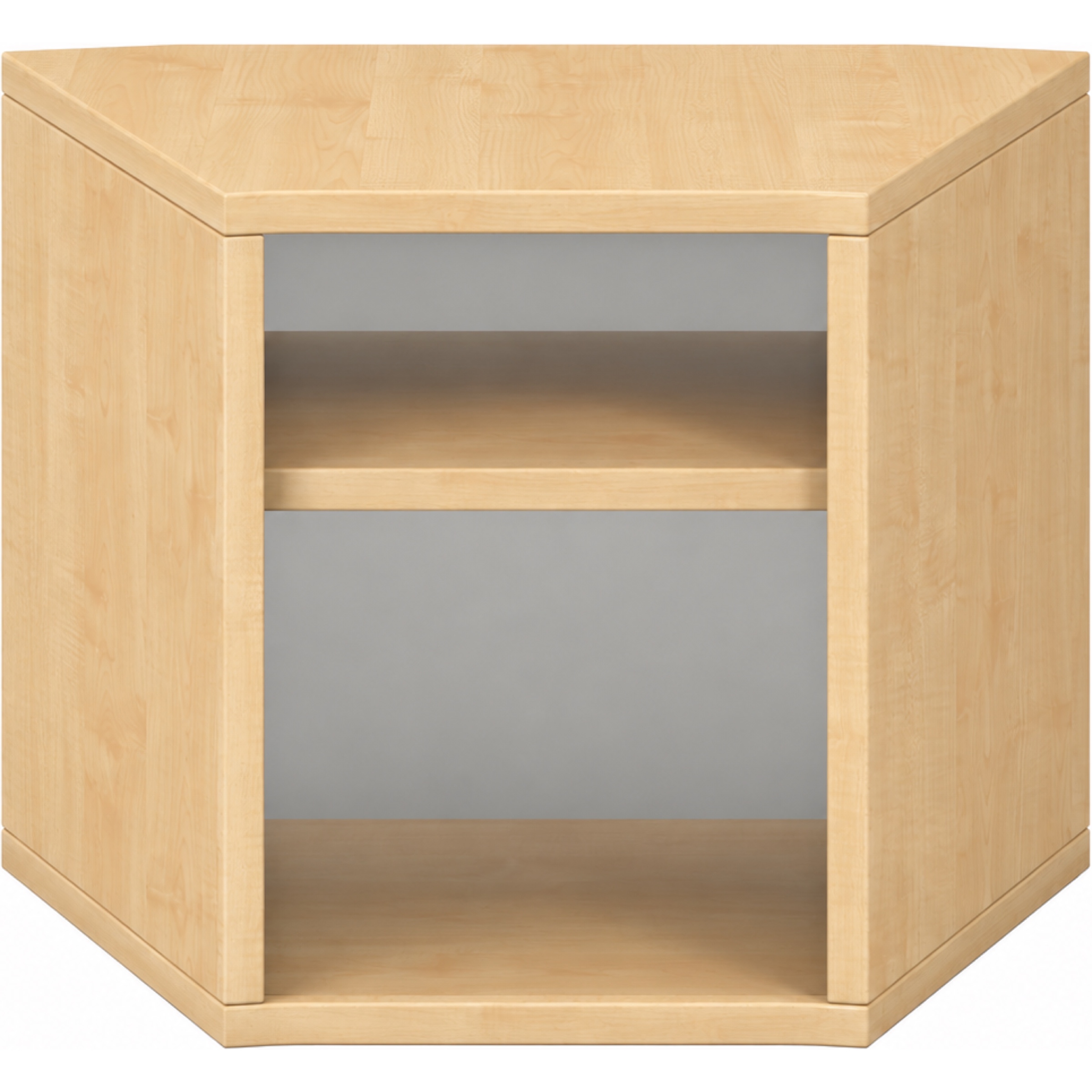 Pureo Kast 30° open decor B 49,9 x H 37,5 x D 42,7 cm in ahorn – aanzicht 3