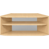 Pureo Kast 60° open decor B 96,4 x H 37,5 x D 43,7 cm in ahorn – aanzicht 2