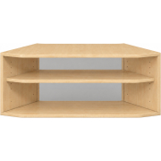 Pureo Kast 60° open decor B 96,4 x H 37,5 x D 43,7 cm in ahorn – aanzicht 2