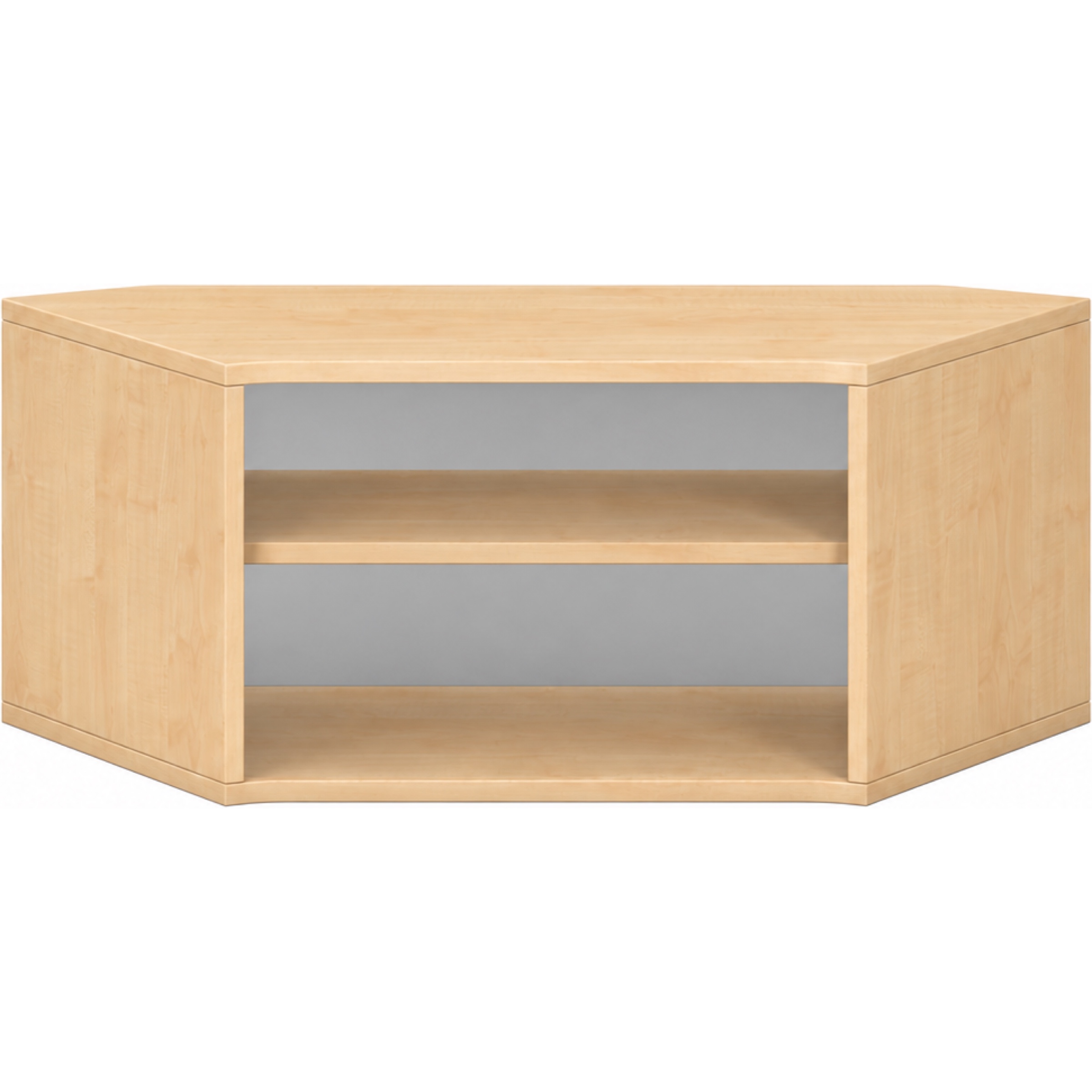 Pureo Kast 60° open decor B 96,4 x H 37,5 x D 43,7 cm in ahorn – aanzicht 3