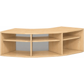 Pureo Kast 90° open decor B 136,4 x H 37,5 x D 57,1 cm in ahorn