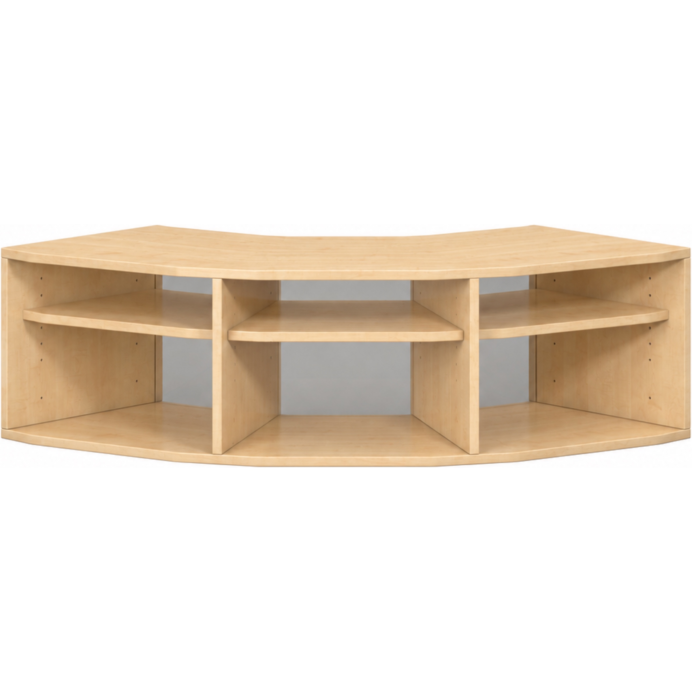 Pureo Kast 90° open decor B 136,4 x H 37,5 x D 57,1 cm in ahorn – aanzicht 2