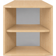 Pureo Kast 30° open decor B 49,9 x H 50 x D 42,7 cm in ahorn – aanzicht 2