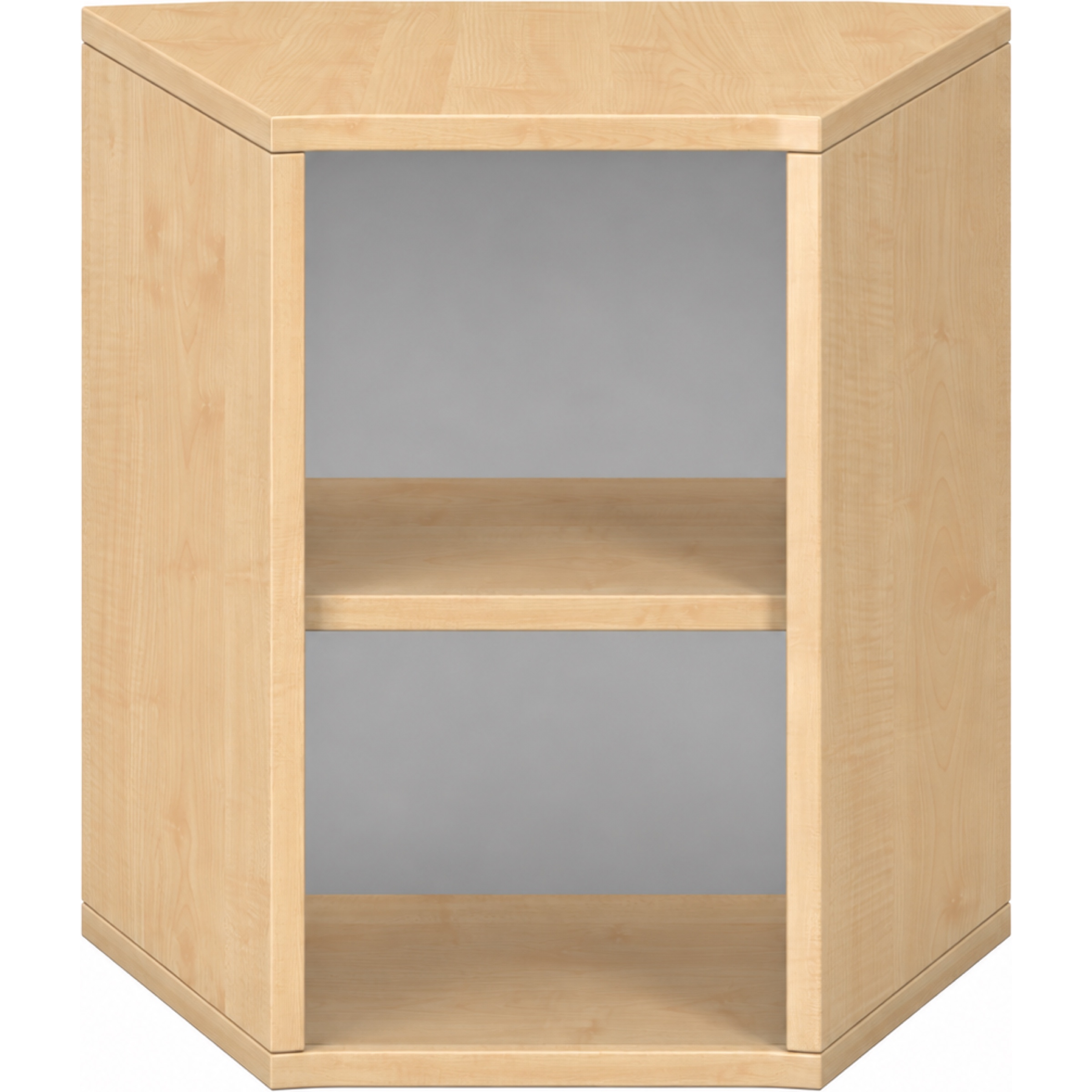 Pureo Kast 30° open decor B 49,9 x H 50 x D 42,7 cm in ahorn – aanzicht 3