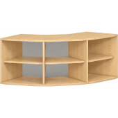 Pureo Kast 90° open decor B 136,4 x H 50 x D 57,1 cm in ahorn