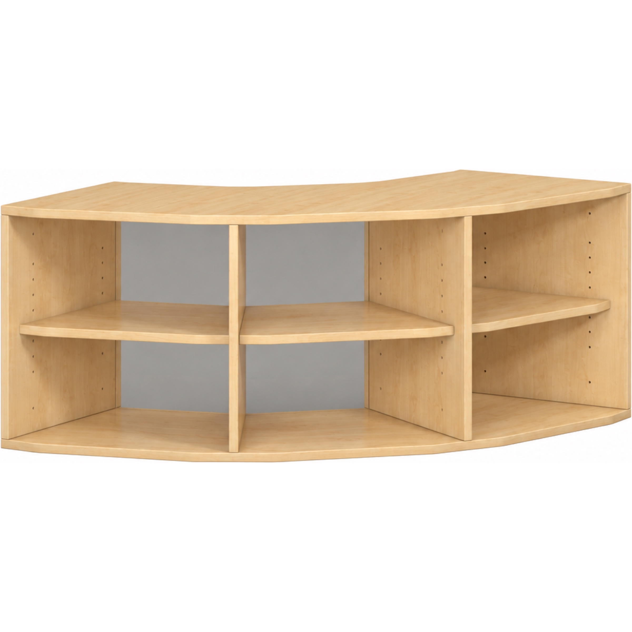 Pureo Kast 90° open decor B 136,4 x H 50 x D 57,1 cm in ahorn