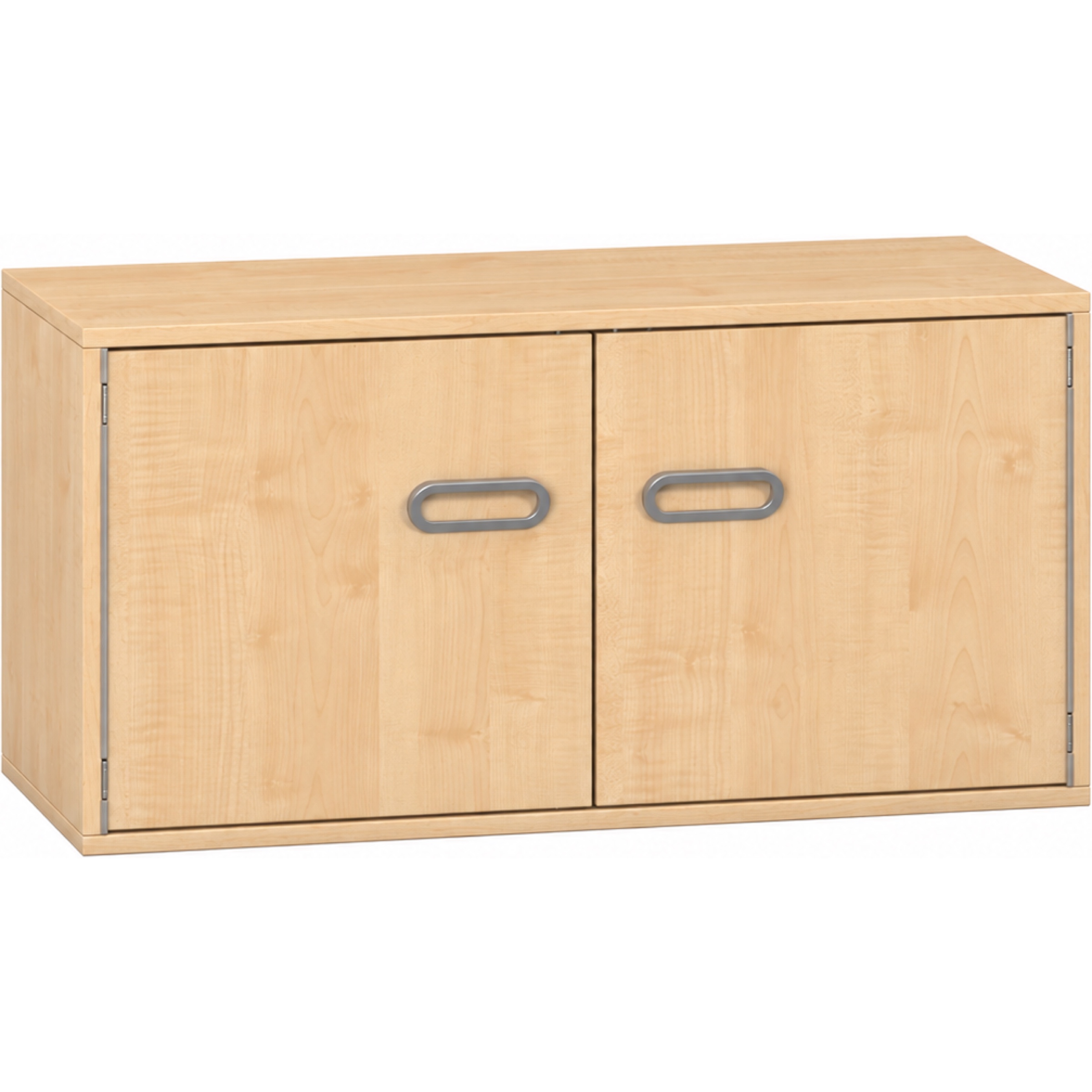 Pureo Kast met dubbele deur decor B 100 x H 50 x D 42 cm in ahorn
