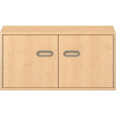 Pureo Kast met dubbele deur decor B 100 x H 50 x D 42 cm in ahorn – aanzicht 2
