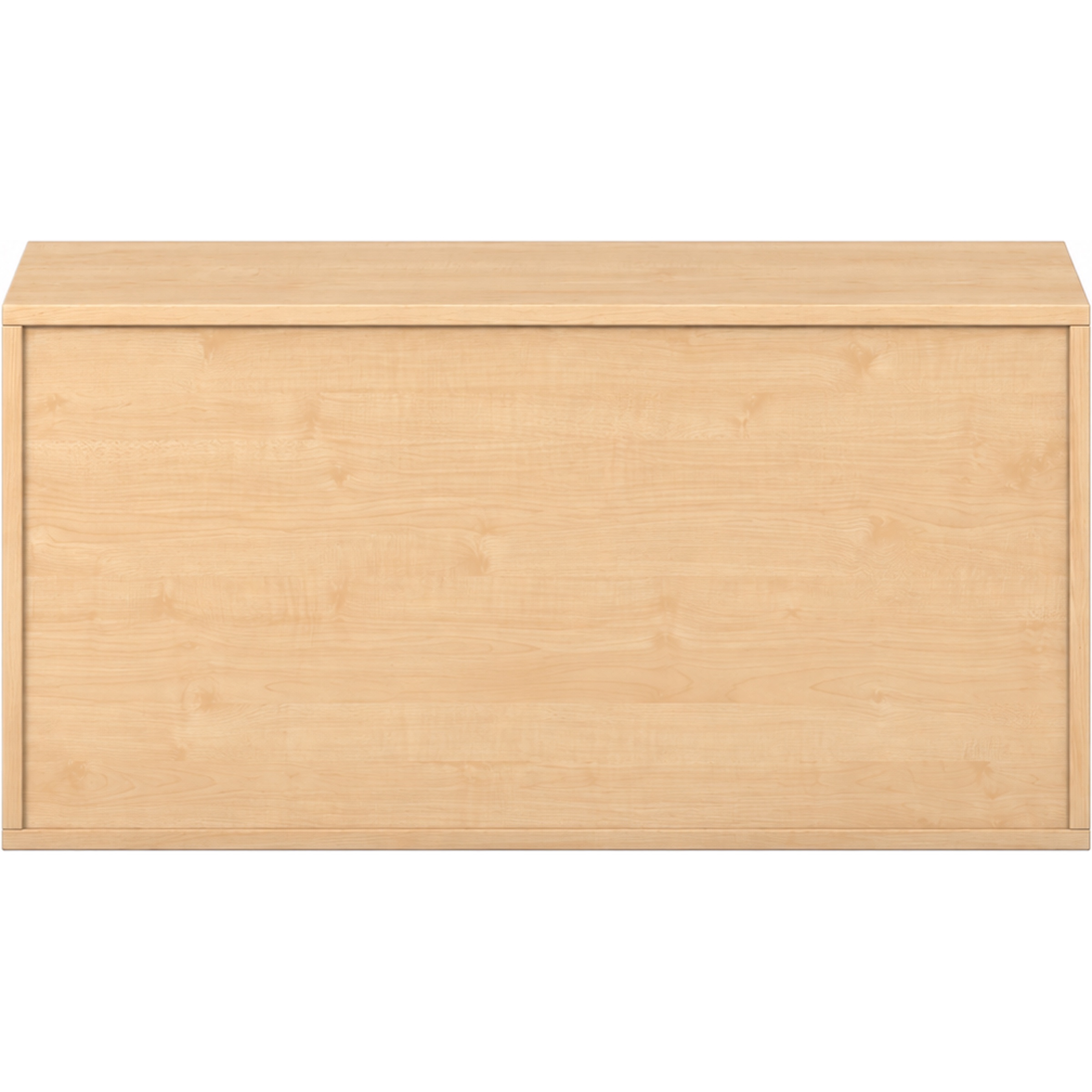 Pureo Kast met dubbele deur decor B 100 x H 50 x D 42 cm in ahorn – aanzicht 4