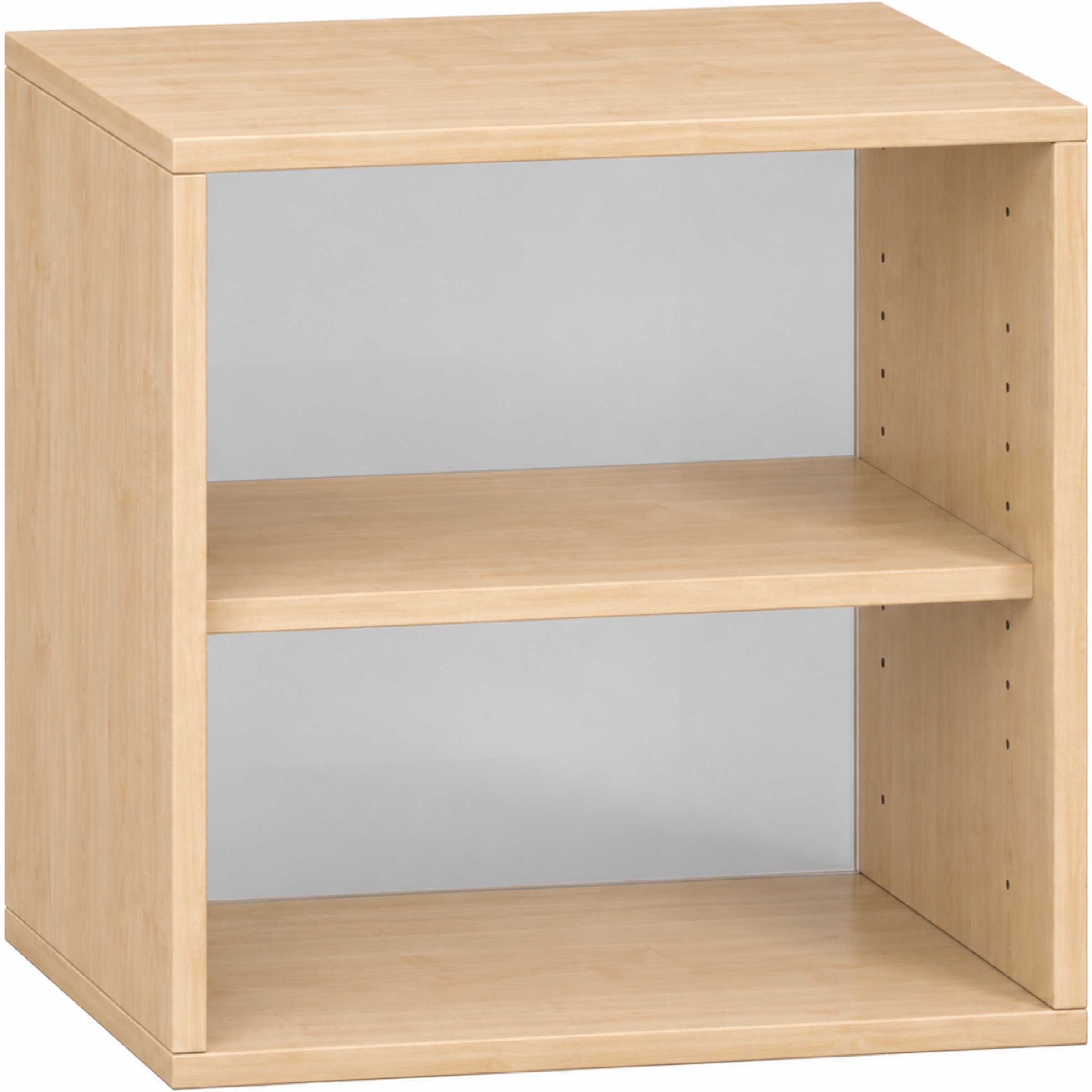 Pureo Schappenkast acryl open decor B 50 x D 42 x H 50 cm in ahorn