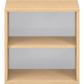 Pureo Schappenkast acryl open decor B 50 x D 42 x H 50 cm in ahorn – aanzicht 2