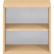 Pureo Schappenkast acryl open decor B 50 x D 42 x H 50 cm in ahorn – aanzicht 2