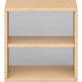 Pureo Schappenkast acryl open decor B 50 x D 42 x H 50 cm in ahorn – aanzicht 3