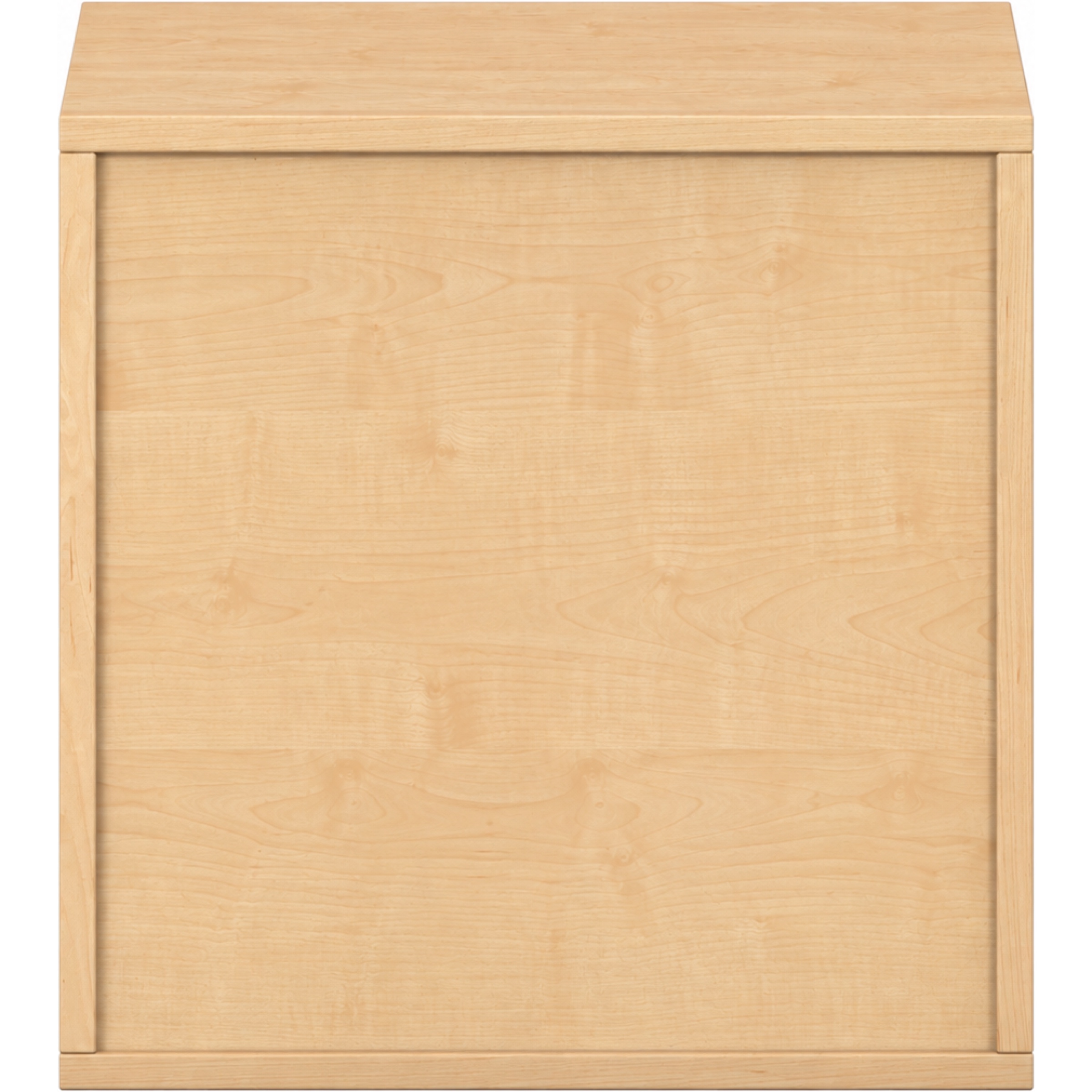 Pureo Kast met deur decor B 50 x D 42 x H 50 cm in ahorn – aanzicht 3