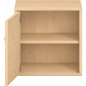 Pureo Kast met deur decor B 50 x D 42 x H 50 cm in ahorn – aanzicht 4