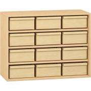 Pureo Materiaalkast decor B 100 x D 42 x H 75 cm in ahorn