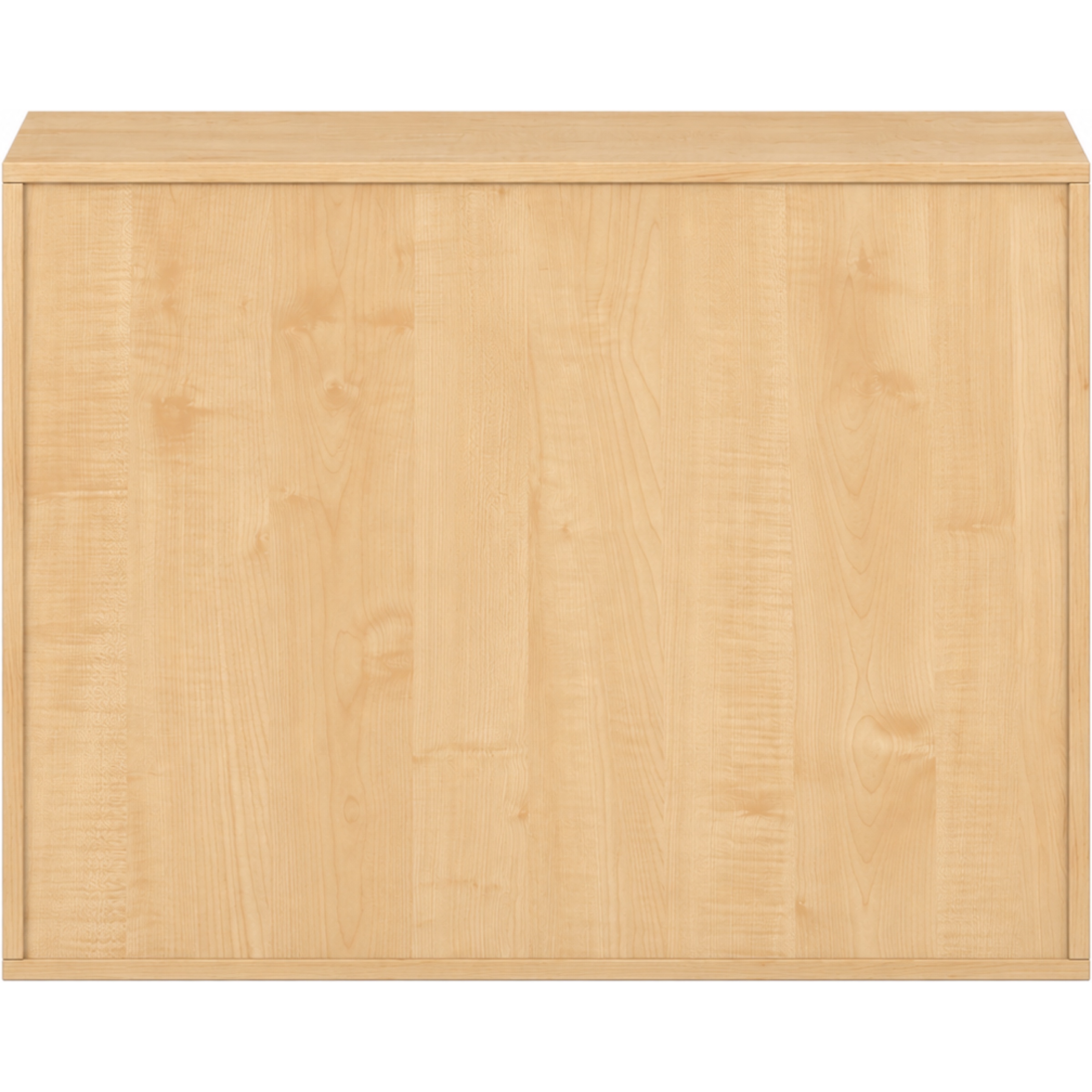 Pureo Kast met dubbele deur decor B 100 x D 42 x H 75 cm in ahorn – aanzicht 4