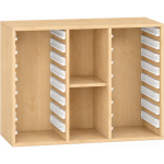 Pureo Kast voor materiaalbakken decor B 100 x D 42 x H 75 cm