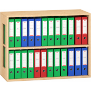 Pureo Kast open decor B 100 x D 42 x H 75 cm in ahorn – aanzicht 2