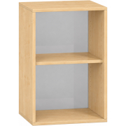 Pureo Schappenkast acryl open decor B 50 x D 42 x H 75 cm in ahorn