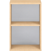 Pureo Schappenkast acryl open decor B 50 x D 42 x H 75 cm in ahorn – aanzicht 2