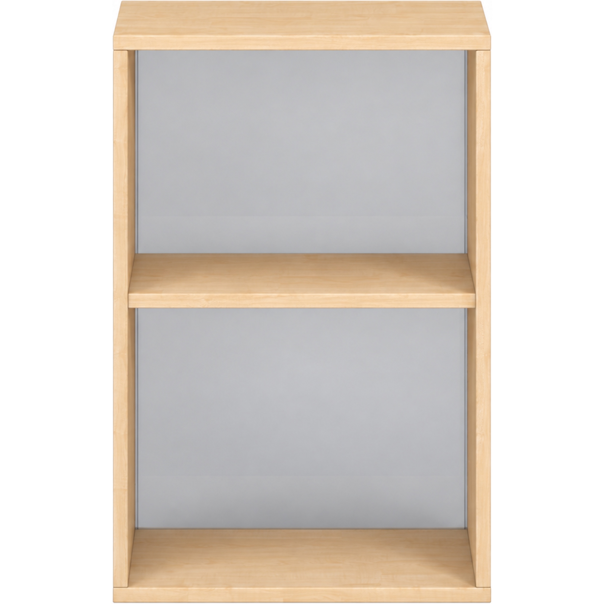 Pureo Schappenkast acryl open decor B 50 x D 42 x H 75 cm in ahorn – aanzicht 2