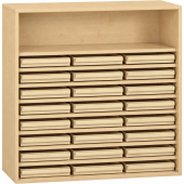 Pureo Eigendomskast decor B 100 x D 42 x H 100 cm in ahorn