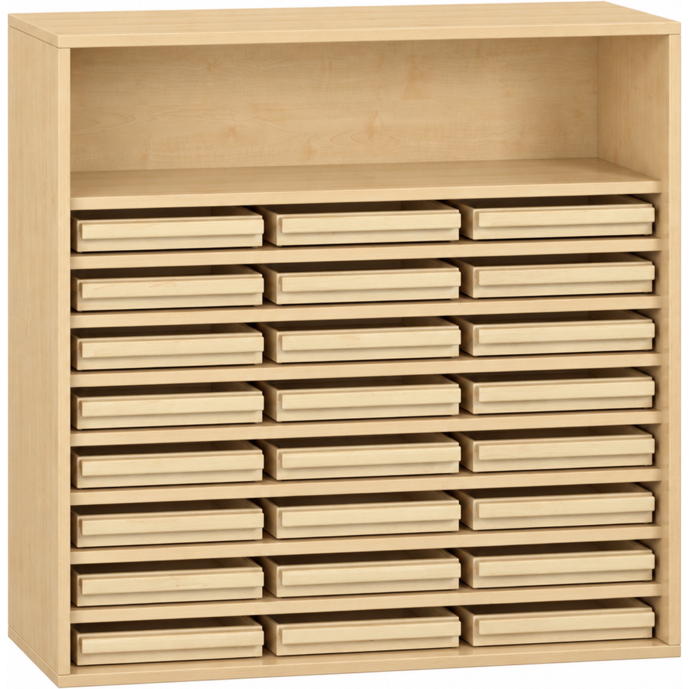Pureo Eigendomskast decor B 100 x D 42 x H 100 cm in ahorn