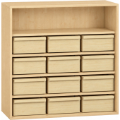 Pureo Materiaalkast decor B 100 x D 42 x H 100 cm in ahorn