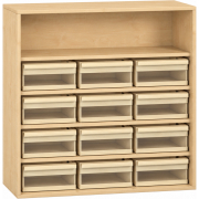 Pureo Materiaalkast acryl decor B 100 x D 42 x H 100 cm in ahorn
