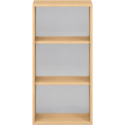 Pureo Schappenkast acryl open decor B 50 x D 42 x H 100 cm in ahorn – aanzicht 2