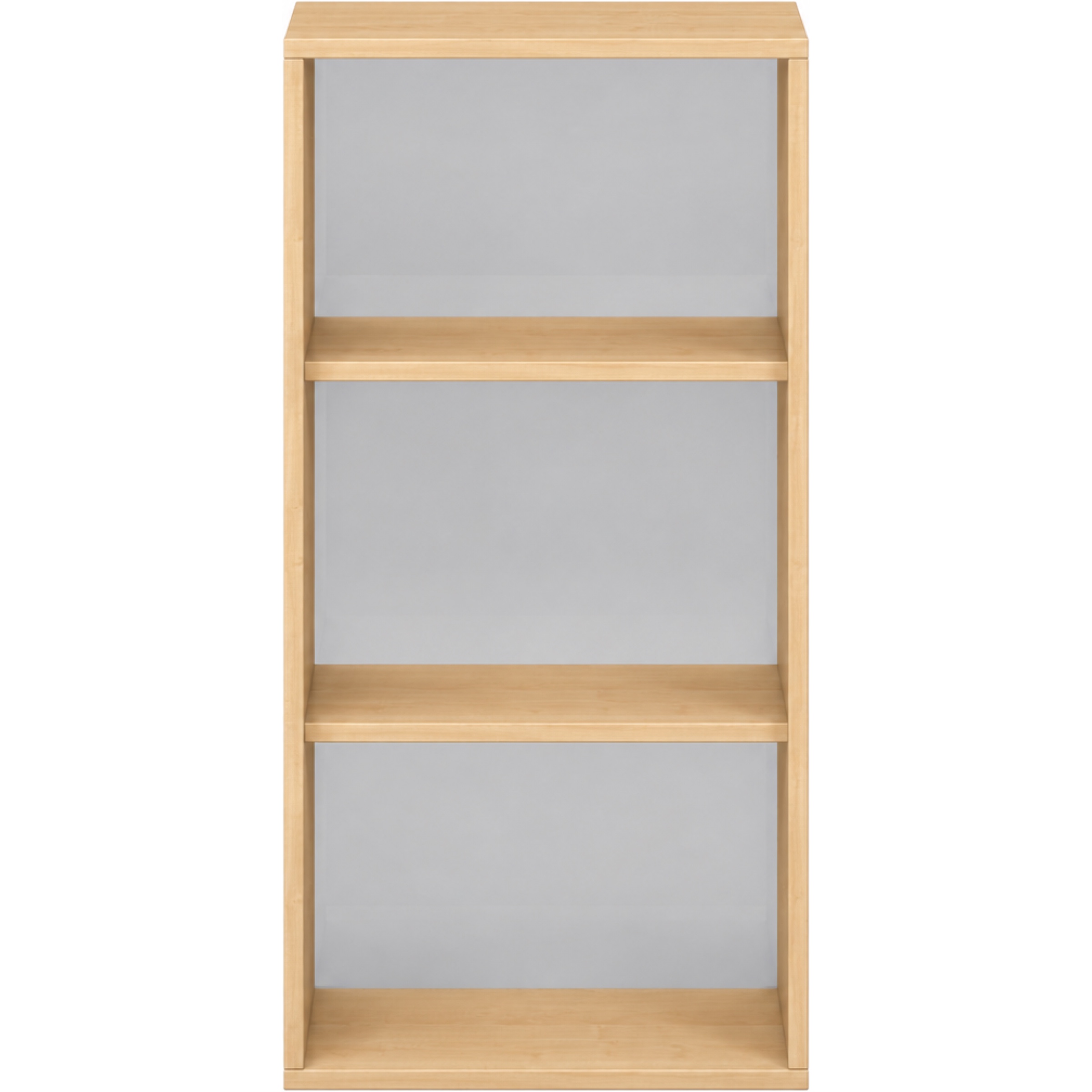 Pureo Schappenkast acryl open decor B 50 x D 42 x H 100 cm in ahorn – aanzicht 2