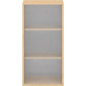 Pureo Schappenkast acryl open decor B 50 x D 42 x H 100 cm in ahorn – aanzicht 3