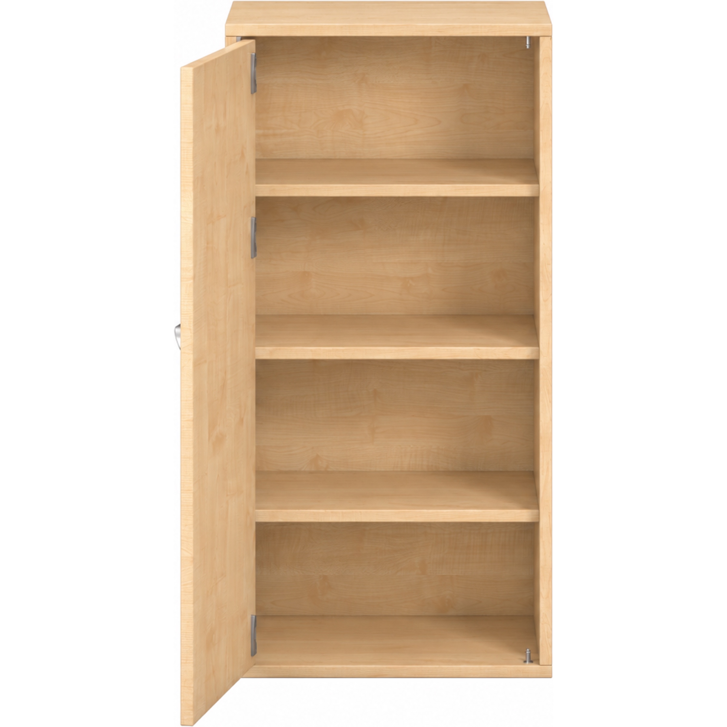 Pureo Kast met deur decor B 50 x D 42 x H 100 cm in ahorn – aanzicht 3