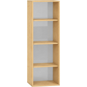 Pureo Schappenkast acryl open decor B 50 x D 42 x H 150 cm in ahorn