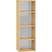 Pureo Schappenkast acryl open decor B 50 x D 42 x H 150 cm in ahorn