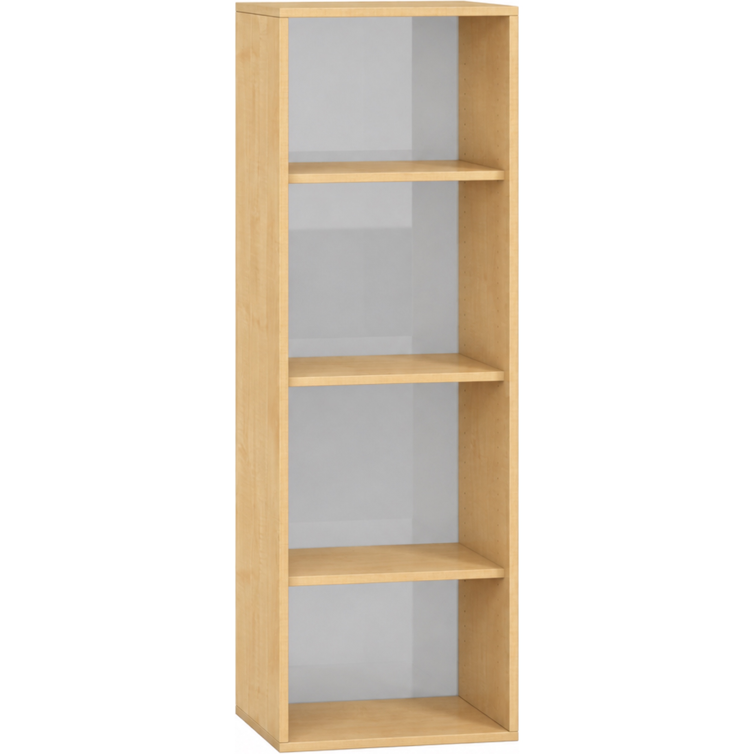 Pureo Schappenkast acryl open decor B 50 x D 42 x H 150 cm in ahorn
