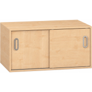 Pureo Kast met schuifdeuren decor B 100 x D 60 x H 50 cm in ahorn
