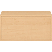 Pureo Kast met schuifdeuren decor B 100 x D 60 x H 50 cm in ahorn – aanzicht 4