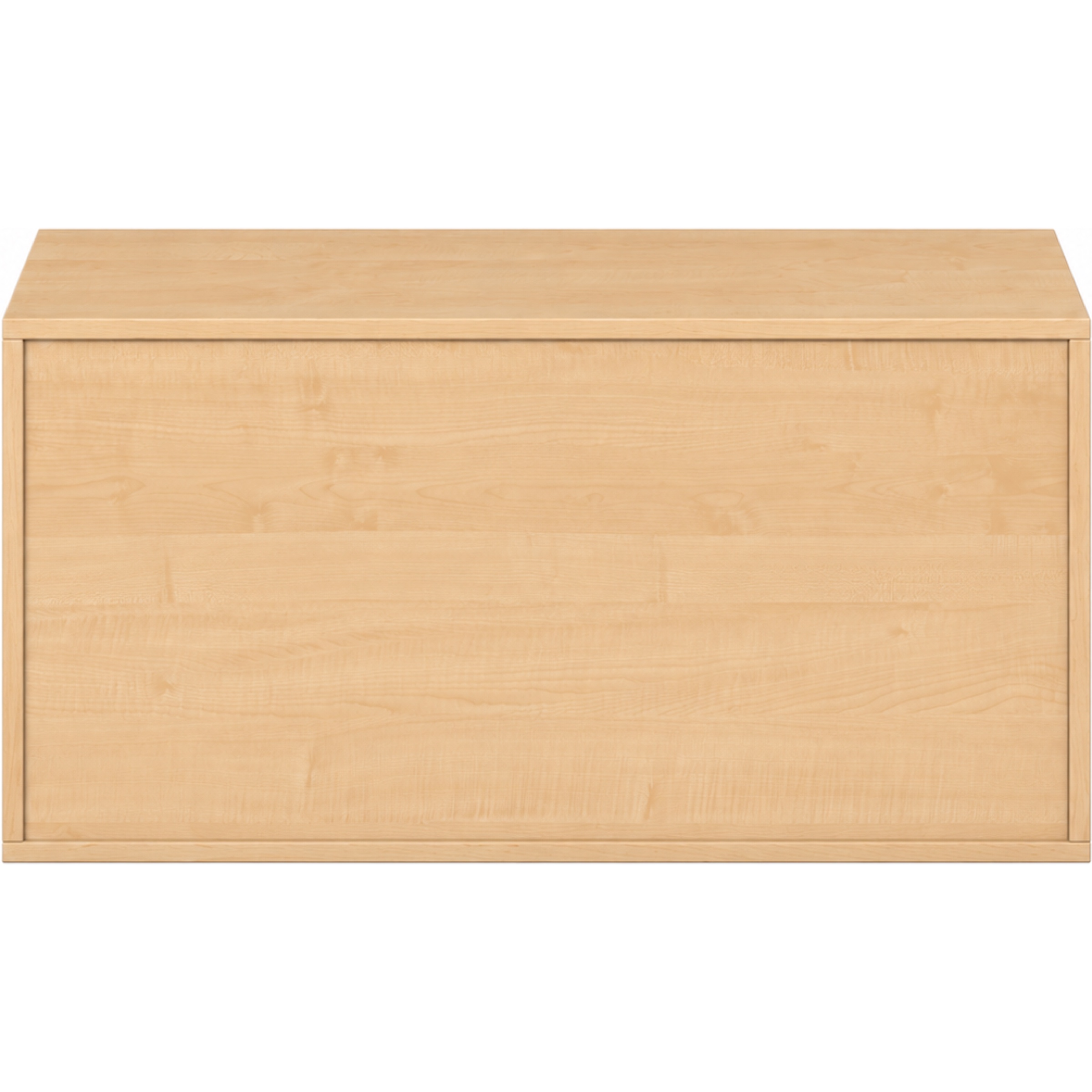 Pureo Kast met schuifdeuren decor B 100 x D 60 x H 50 cm in ahorn – aanzicht 4